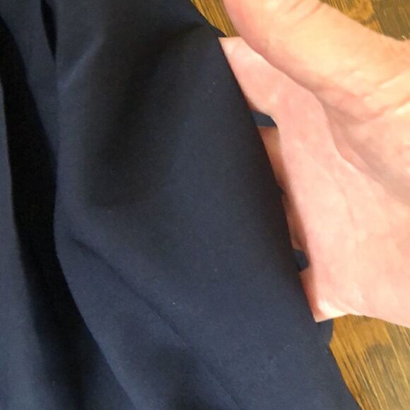 J. Crew Deep Navy Fit and Flare Preppy Dark Academia Dress Size 0 - Picture 5 of 12